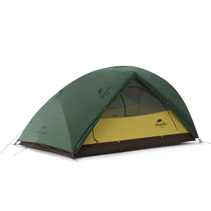 1 Намет надлегкий двомісний з футпринтом Naturehike Star-River 2 Updated NH17T012-T, 210T, темно-зелений - Зображення 1