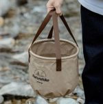 Складане відро для води з ПВХ Naturehike NH20SJ040, 20 л, зелений - Зображення 4