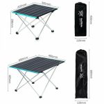 Стіл розкладний Naturehike NH19Z008-Z, алюміній, Розмір S, сірий - Зображення 4