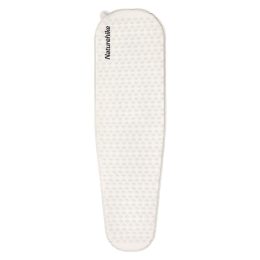 Матрац туристичний надувний одномісний  Naturehike CNK2300DZ013, 185x55x3.5 см, світло-сірий, овальний