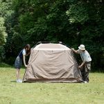 Намет з навісом Naturehike Village CNK2300ZP021, коричневий великий - Зображення 5