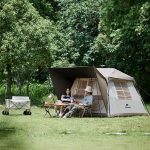 Намет з навісом Naturehike Village CNK2300ZP021, коричневий великий - Зображення 6