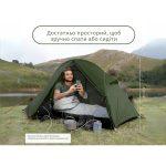 Намет надлегкий одномісний  з футпринтом Naturehike Cycling 1 NH18A095-D, 210T, темний зелений - Зображення 8