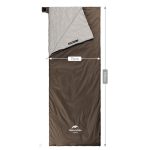 Спальник надлегкий Naturehike Summer LW180 NH21MSD09 лівий, (15°C), p-p M, коричневий - Зображення 2