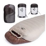 Спальник з натуральним пухом Naturehike Snowbird NH20YD001,p-р L, коричневий 560 г - Зображення 6