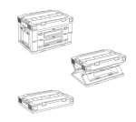 Складаний контейнер Naturehike PP box NH20SJ036 50 л, сірий - Зображення 2