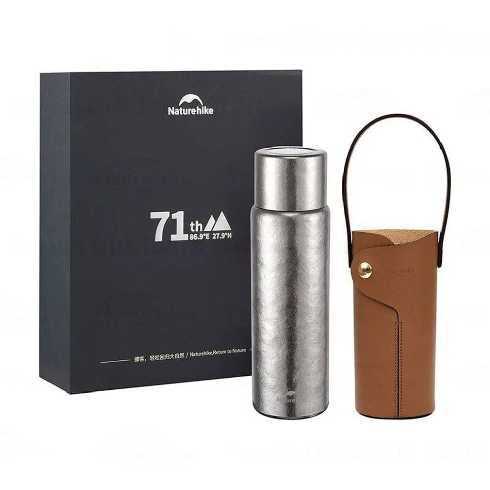 320937.970 Термос титановий з чохлом Naturehike CNK230CF012 600 ml - Зображення 1