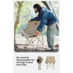 Стілець складаний Naturehike Stellaluna T01 CNH23JU13002, L, бежевий - Зображення 11