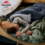 Спальник з капюшоном та закругленим дном Naturehike Y150 NH21MSD08 лівий, темно-блакитний - Зображення 4