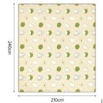 Килимок для пікніка водостійкий Naturehike CNK2350WS010, 210x240 см, бежевий з принтом - Зображення 2