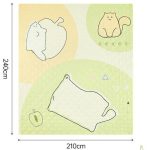 Килимок для пікніка водостійкий Naturehike CNK2350WS010, 210x240 см, світло-салатовий з принтом - Зображення 2