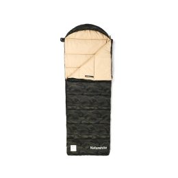 Спальний мішок з капюшоном Naturehike M320 CNK2350WS023, зелений камуфляж, правий