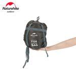 Спальник з капюшоном та закругленим дном Naturehike Y150 NH21MSD08 правий, темно-блакитний - Зображення 3