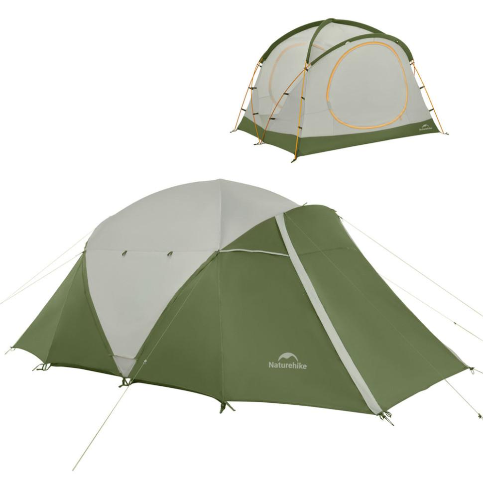 351869.970 Намет чотиримісний Naturehike KOTA 4 CNK2450WS041, темно-зелений - Зображення 1