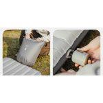Матрац туристичний надувний одномісний Naturehike CNK2450WS034, 198х68х9.5 см, білий, для кемпінгу із мішком для надування - Зображення 9