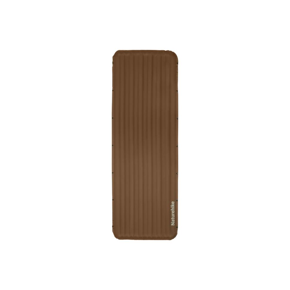 365818.970 Матрац туристичний надувний одномісний Naturehike CNK2450WS034, 198х68х9.5 см, коричневий, для кемпінгу із мішком для надування - Зображення 1