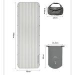 Матрац туристичний надувний одномісний Naturehike CNK2450WS034, 198х68х9.5 см, коричневий, для кемпінгу із мішком для надування - Зображення 3