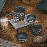 Набір посуду (2 каструлі, 2 кришки) Naturehike NH18T018-G, алюміній - Зображення 12