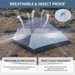 Намет надлегкий тримісний з футпринтом Naturehike Cloud Up 3 UL NH18T030-T-T, 20D, темно-синій - Зображення 7