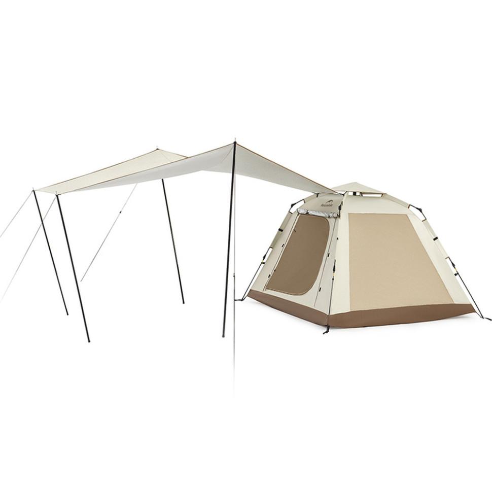 369378.970 Намет тримісний автоматичний із тентом Naturehike Ango Picnic CNK2450WS021, коричневий - Зображення 1