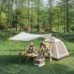 Намет тримісний автоматичний із тентом Naturehike Ango Picnic CNK2450WS021, коричневий - Зображення 5