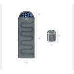 Спальний мішок з капюшоном Naturehike Clear Sky HL500 CNK2450WS042, сірий - Зображення 11