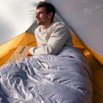 Спальник з натуральним пухом Naturehike CW400 NH18C400-D, p-р M, жовто-сірий - Зображення 6