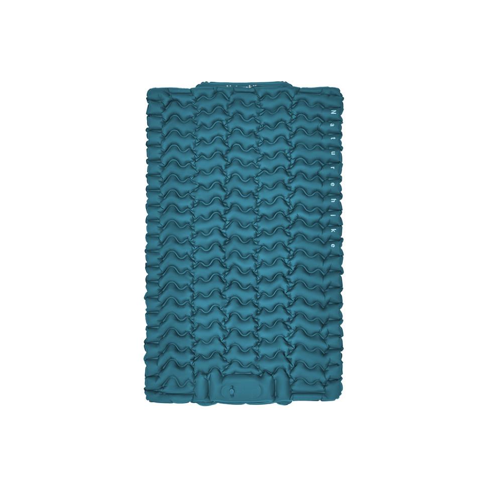 370264.970 Матрац туристичний надувний двомісний Naturehike CNK2550WS019, 200х125х6.5 см, синій, для кемпінгу із мішком для надування - Зображення 1