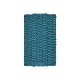 Матрац туристичний надувний двомісний Naturehike CNK2550WS019, 200х125х6.5 см, синій із вбудованою помпою для надування