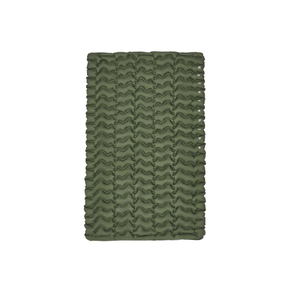 370295.970 Матрац туристичний надувний двомісний Naturehike CNK2550WS019, 200х125х6.5 см, зелений, для кемпінгу із мішком для надування - Зображення 1