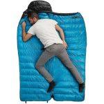 Спальник з натуральним пухом Naturehike CW700 CNK2450WS048, p-р L, чорно-блакитний - Зображення 4