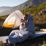 Спальник з натуральним пухом Naturehike CW700 CNK2450WS048, p-р L, чорно-блакитний - Зображення 9