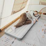 Матрац туристичний надувний одномісний  Naturehike CNK2450WS035, 198х68х9.5 см, білий із вбудованою помпою для надування - Зображення 2
