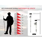 Трекінгова палиця Naturehike ST10 NH19S010-T, 130 см, блакитний - Зображення 7