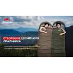 Спальник з капюшоном Naturehike U350 NH20MSD07, (1°C), лівий, коричневий - Зображення 10