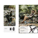 Крісло складане Naturehike Stellaluna L04 CNK2450JJ015, розмір L, алюміній, коричневий - Зображення 10
