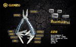 Мультитул Ganzo G101-H, (16.5 см) 22 функції + біти та чохол - Зображення 8