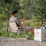 Розкладний стілець Naturehike CNK2300JU012, бежевий - Зображення 5