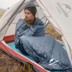 Спальник надлегкий Naturehike Ultralight LW180 NH21MSD09 правий, (15°C), p-p M, сіро-синій - Зображення 4