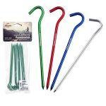 Кілки з гачком алюмінієві Naturehike NH15A008-I, 16 см , червоний (8 шт) - Зображення 2