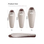 Спальник з натуральним пухом Naturehike Snowbird NH20YD001,p-р L, коричневий 560 г - Зображення 9