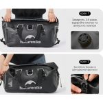 Водонепроникна дорожня сумка Naturehike CNK2450XB015, 60 л, чорна - Зображення 3