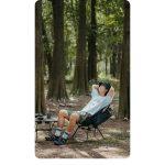Крісло складане Naturehike Clamshell 001 Triangle Folding Moon Chair, чорний - Зображення 3