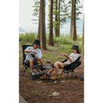 Крісло складане Naturehike Clamshell 001 Triangle Folding Moon Chair, чорний - Зображення 4