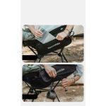 Крісло складане Naturehike Clamshell 001 Triangle Folding Moon Chair, чорний - Зображення 5