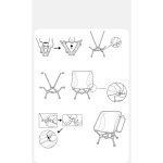Крісло складане Naturehike Clamshell 001 Triangle Folding Moon Chair, чорний - Зображення 2