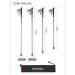 Трекінгова палиця Naturehike CNK2450DS017, 35-110 см, чорна - Зображення 12