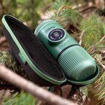 Портативна еспресо-кавоварка Wacaco Nanopresso зелена з чохлом, механічна, для меленої кави - Зображення 5