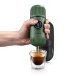 Портативна еспресо-кавоварка Wacaco Nanopresso зелена з чохлом, механічна, для меленої кави - Зображення 2
