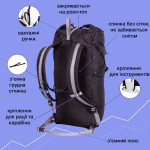 Альпіністський Рюкзак Guide 30L, Чорний, one size - Зображення 5